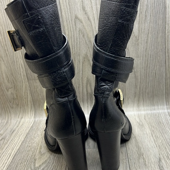 Tory Burch Jaden Strap Buckle Stack Heel Boots - Picture 7 of 11